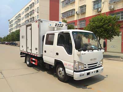 五十铃国六双排冷藏车